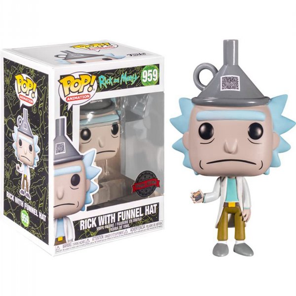פופ ריק ומורטי - Rick and Morty Rick with Funnel Hat #959 | Funko Pop! ריק ומורטי - Rick and Morty Rick with Funnel Hat #959 | Hapopionerit