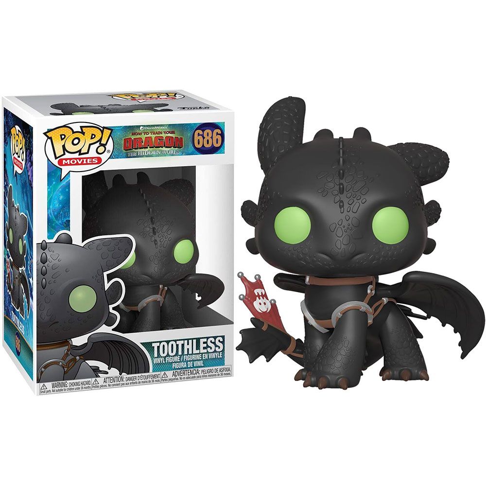 Funko Pop Toothless #686 – הדרקון חסר השן | דמות אספנות How to Train Your Dragon
