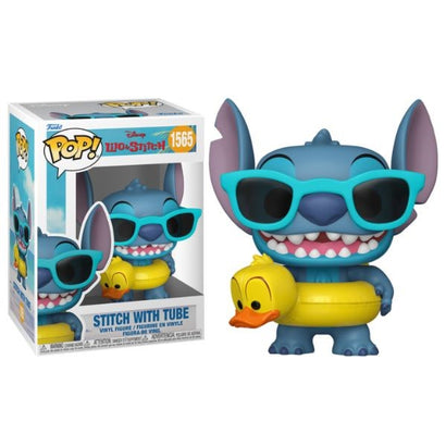 Funko Pop! Disney: Lilo & Stitch - Stitch with Floatie #1565 | פאנקו פופ סטיץ' עם גלגל ים
