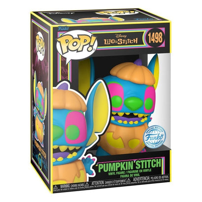 Funko Pop! Disney: Stitch - Pumpkin Stitch #1498 Exclusive Blacklight | פאנקו פופ סטיץ' דלעת בלאקלייט