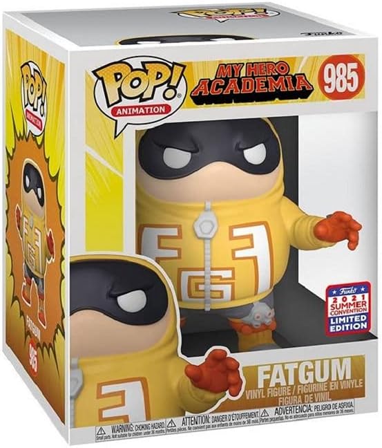 Funko Pop Fatgum 985 My Hero Academia figure | בובת פופ פאטגאם 985 אנימה