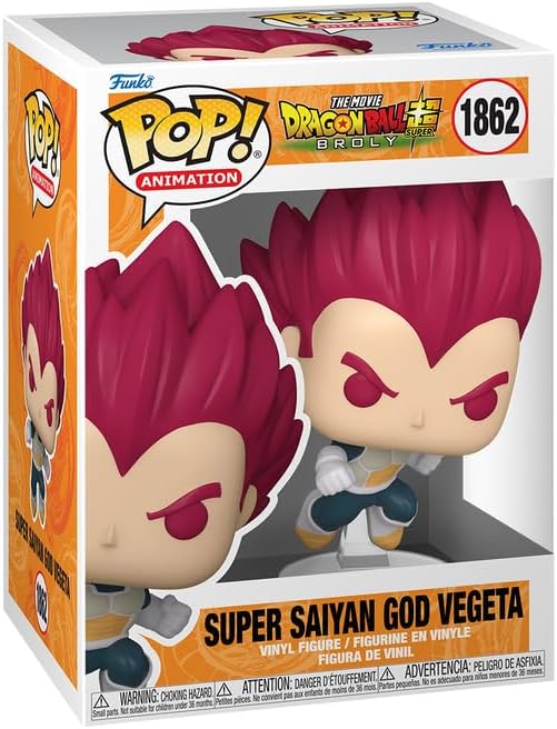 Funko Pop! Anime: Dragon Ball Super - Super Saiyan God Vegeta #1862 | פאנקו פופ וג'יטה