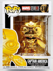 Funko Pop Captain America 377 Gold Chrome box