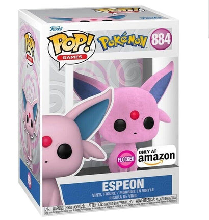 Funko Pop! Games: Pokemon - Espeon Flocked (Amazon Exclusive) | פאנקו פופ אספיאון פרווה - מהדורה בלעדית של אמאזון במצב MINT מושלם!