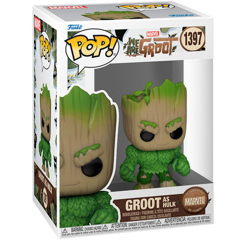 בובת פופ מארוול: גרוט כ-הענק הירוק - #1397 Funko POP! Marvel: We Are Groot - Groot as HULK
