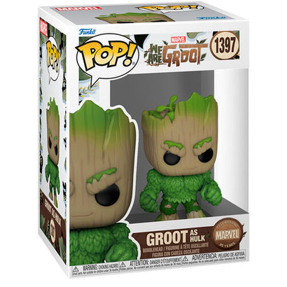 בובת פופ מארוול: גרוט כ-הענק הירוק - #1397 Funko POP! Marvel: We Are Groot - Groot as HULK