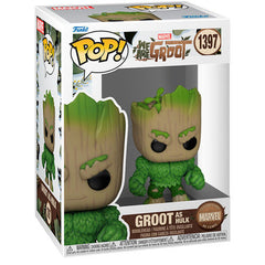 בובת פופ מארוול: גרוט כ-הענק הירוק - #1397 Funko POP! Marvel: We Are Groot - Groot as HULK