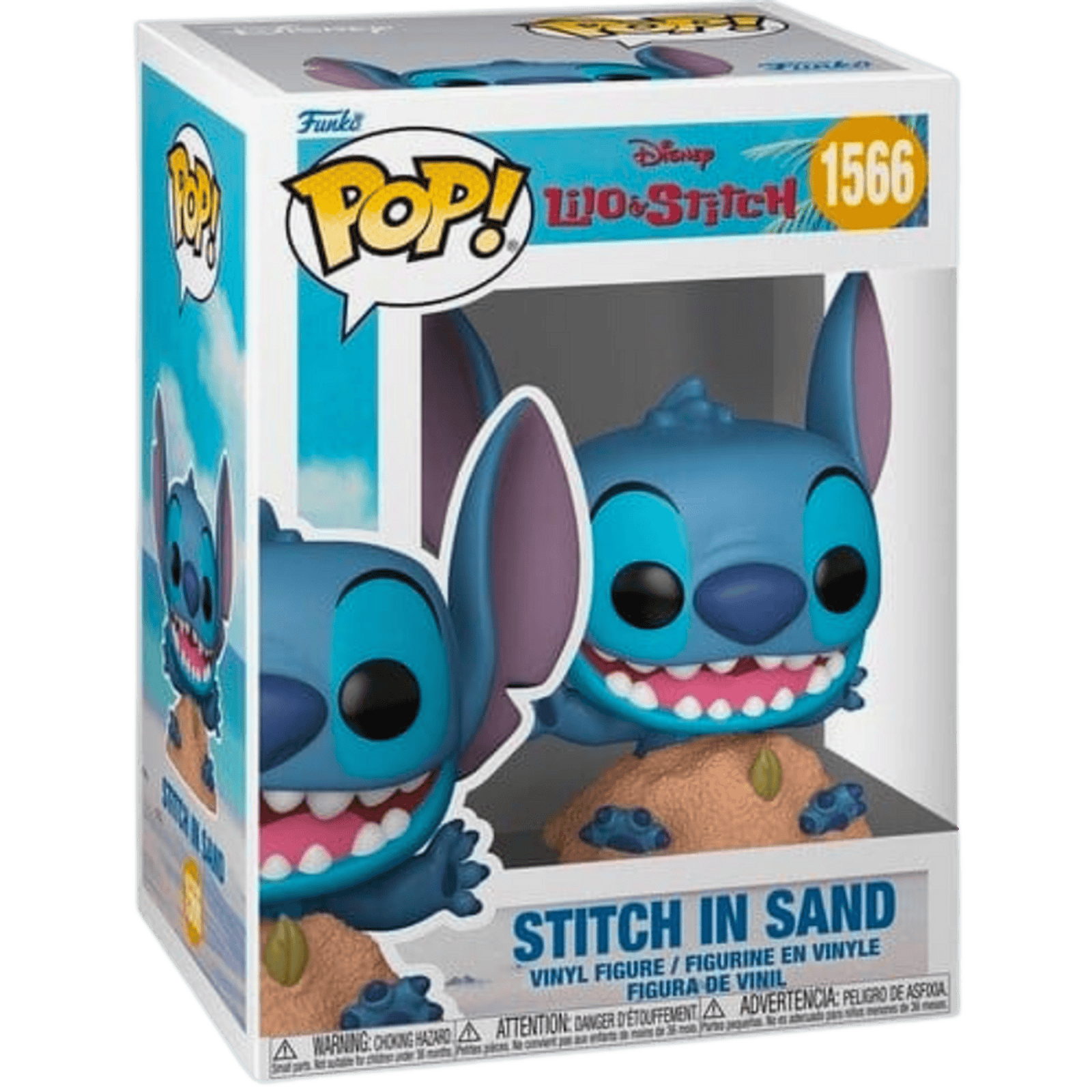 בובת פופ דיסני: לילו וסטיץ' - סטיץ' בחול - #1566 Funko POP! Disney: Lilo & Stitch - Stitch in Sand | Hapopionerit