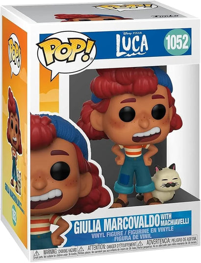 Funko POP! Disney Pixar - Luca - Giulia Marcovaldo with Machiavelli #1052 פופ דיסני לוקה | Hapopionerit