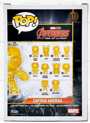 Funko Pop Captain America 377 Gold Chrome box