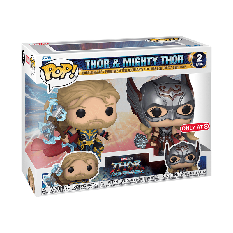 Funko Pop Thor Mighty Thor 2-pack box | קופסת מארז בובות פופ ת'ור ומייטי ת'ור