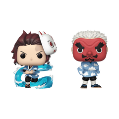 Funko Pop Tanjiro Sakonji 2-pack front | מארז בובות פופ טנג'ירו סאקונג'י