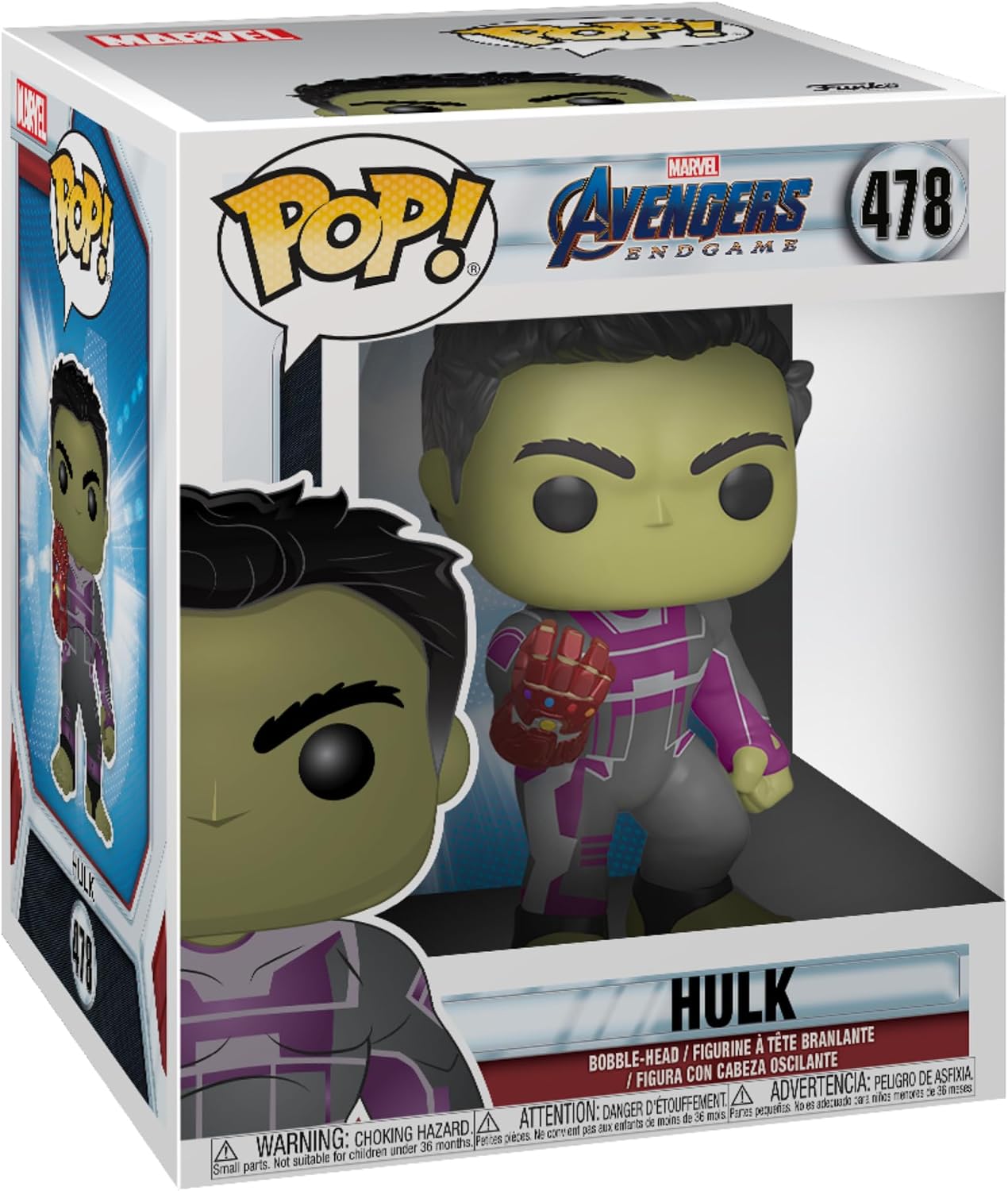 Funko Pop! Hulk #478 (6 Inch Deluxe, Avengers Endgame) - לא מינט | בובת פופ הענק האימתני