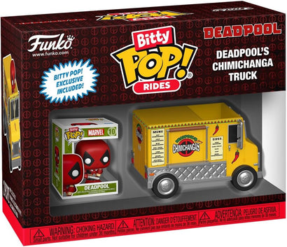 Funko Bitty Pop! Ride: Marvel - Deadpool and Chimichanga Truck | מארז ביטי פופ דדפול ומשאית הצ'ימיצ'אנגה