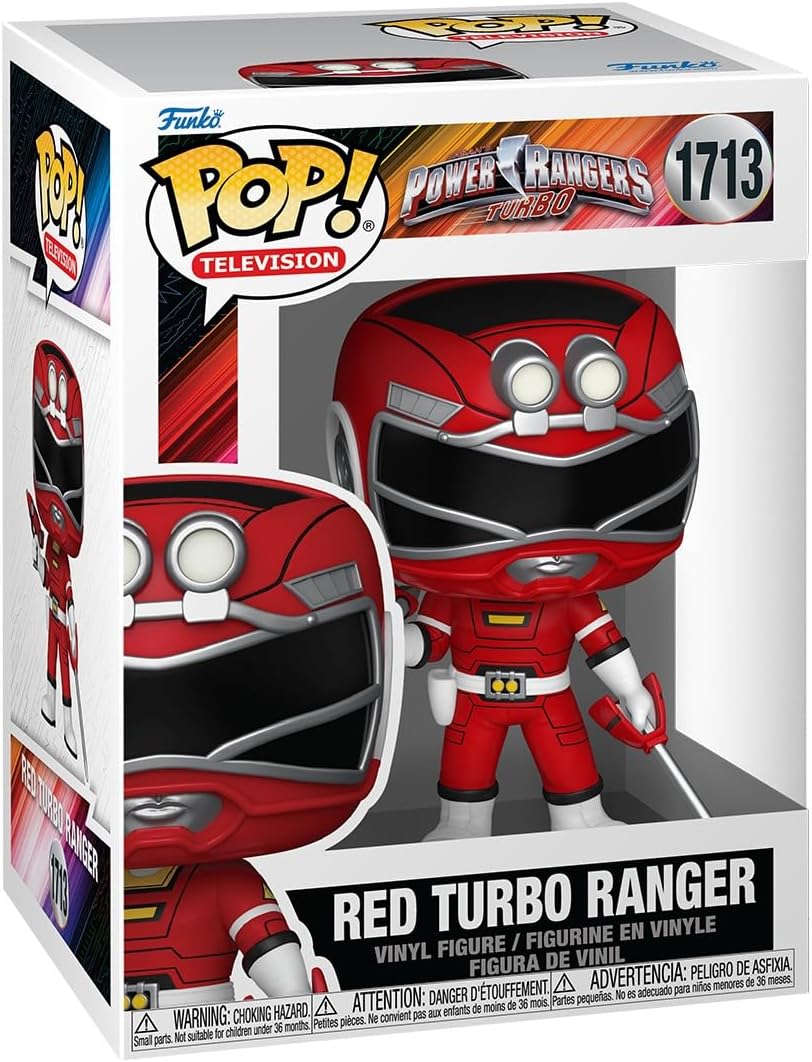 Funko Pop! Television: Power Rangers Turbo - Red Ranger #1384 | פאנקו פופ ריינג'ר טורבו אדום