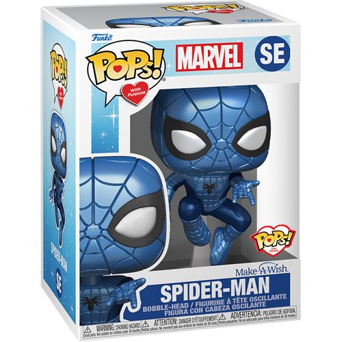 Funko Pop Spider-Man Make-A-Wish Metallic back