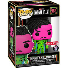 Funko Pop! & Tee Infinity Killmonger #989 Black Light Target Exclusive - מארז בובת פופ וחולצה קילמונגר