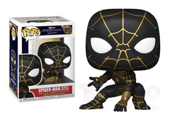 Funko Pop Spider-Man Black Gold Suit 911 box