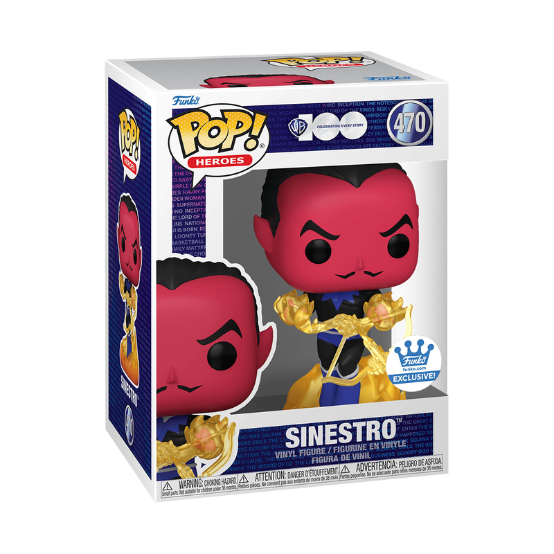 Funko Pop Sinestro 470 back