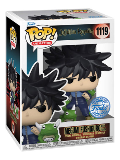 Funko Pop! Animation: Jujutsu Kaisen - Megumi Fushiguro with Toads #1119 | פאנקו פופ מגומי עם צפרדעים