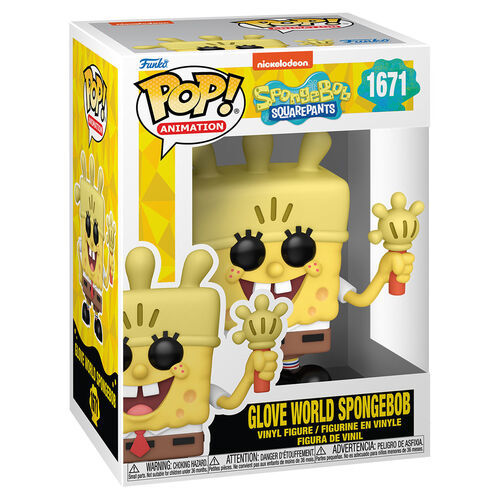 בובת פופ בובספוג - בובספוג עם כפפת אור - #1671 Funko POP! SBS 25th - Spongebob w Glove Light | Hapopionerit