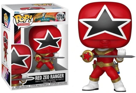 Funko Pop! Television: Power Rangers Zeo - Red Ranger #1383 | פאנקו פופ ריינג'ר זיאו אדום