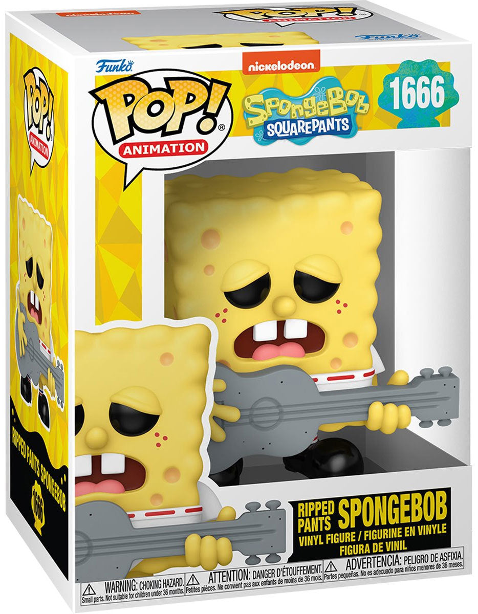 בובת פופ בובספוג - עם מכנסיים קרועים - #1666 Funko- Ripped Pants Spongebob