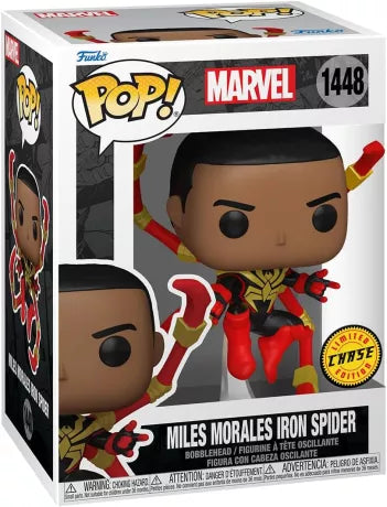 Funko Pop! Marvel: Miles Morales (Iron Spider) #1448 [CHASE Variant] | פאנקו פופ מיילס מוראלס איירון ספיידר - גרסת צ'ייס נדירה