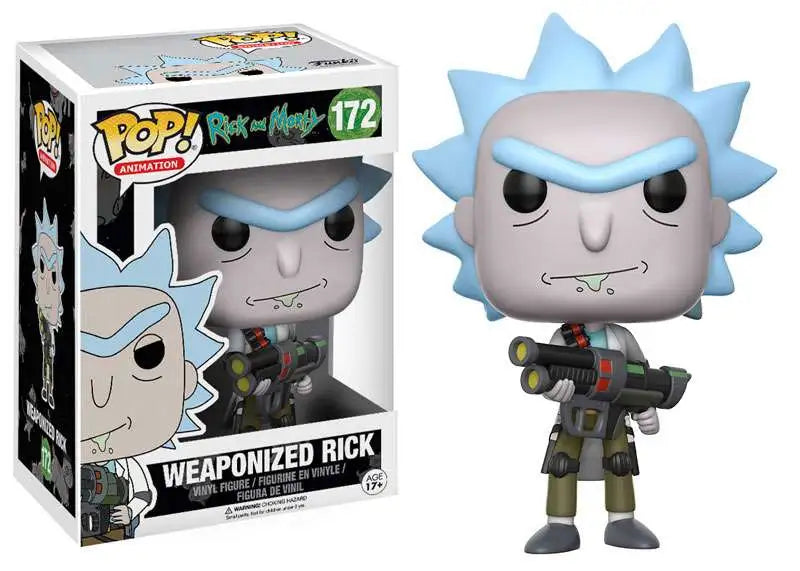 Funko Pop Weaponized Rick 172 Rick and Morty figure