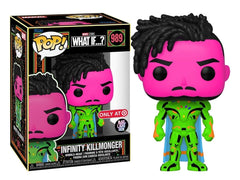 Funko Pop! & Tee Infinity Killmonger #989 Black Light Target Exclusive - מארז בובת פופ וחולצה קילמונגר