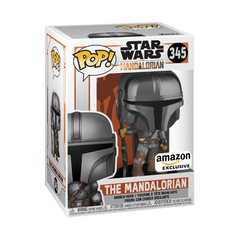 Funko Pop The Mandalorian 345 Chrome box | קופסת בובת פופ המנדלוריאן 345