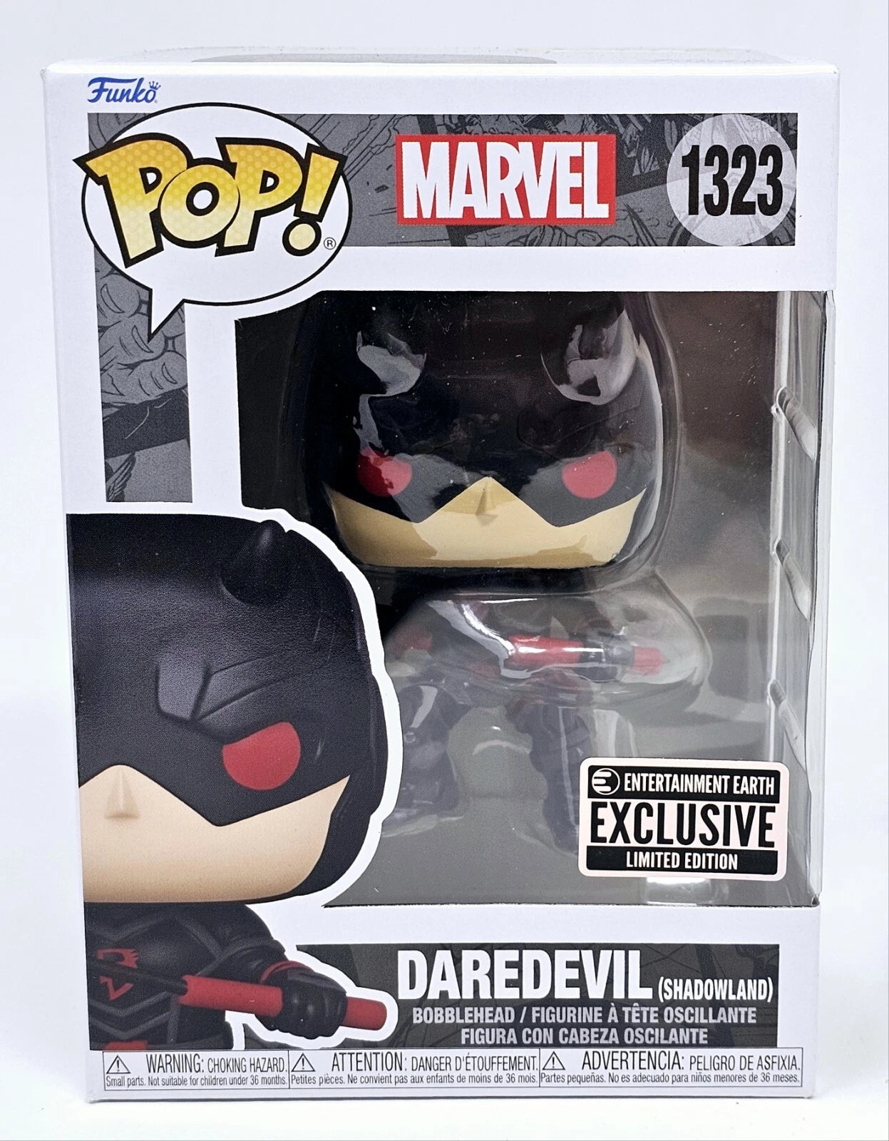 Funko Pop! Daredevil #1323 (Shadowland, EE Exclusive) | בובת פופ דרדוויל