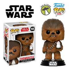 Funko Pop Chewbacca with Porg 195 figure front