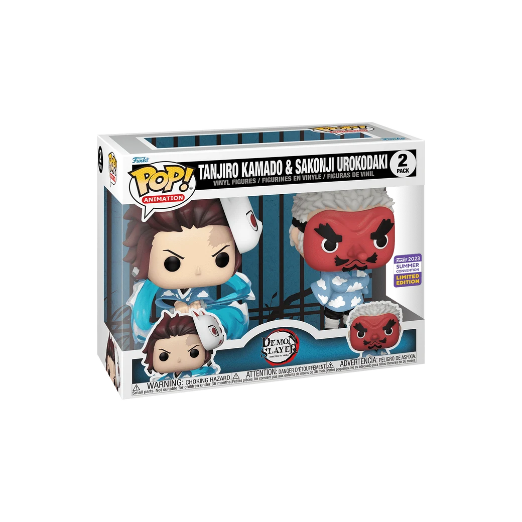 Funko Pop! Tanjiro Kamado & Sakonji Urokodaki 2-Pack